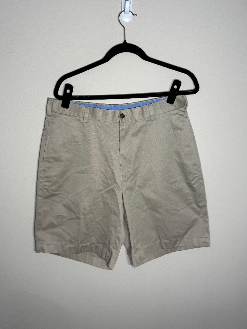 Brooks Brothers Lightweight Advantage Chino Shorts Men's W34 Khaki Tan Cotton